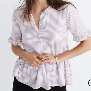 🎉HOST PICK🎉 Madewell Studio Ruffle Hem Top